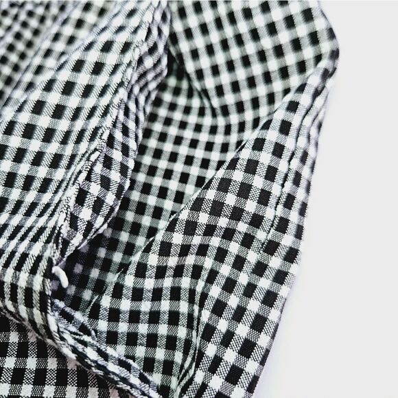 Vintage Alfred Dunner '80s Gingham Black & White Two Piece Matching Suit Set 6P - Picture 13 of 16